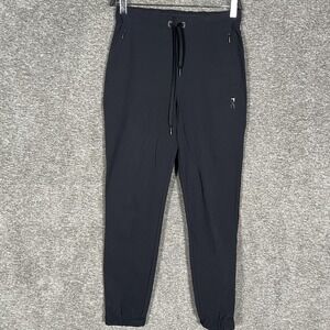 On Active Pants Womens XS Black Jogger Tapered Athletic Zip Pockets Running